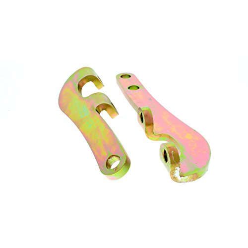 Speedway Motors Chevy Spindle Flat Tie Rod Steering Arms, Plain Finish Steel, Compatible with 1949–1954 Chevy Passenger Car Spindles, 5/8 Inch Rod End Hole, Traditional Style Pair