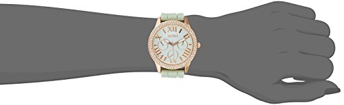 Xoxo Women's Xo8089 Gold-Tone Stainless Steel Watch With Mint Green Silicone Band #TOP1
