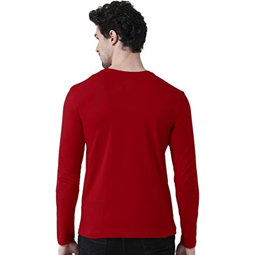 Image of Men's Full Sleeve Casual Round Neck Multi Colored T-Shirts