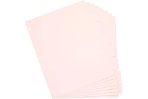 Paper Junkie Pink 8 Tab Dividers: Keep Your Documents Organized