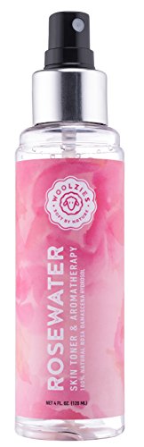 Woolzies 100% Best Natural Rosepetal Rosewater Toner Spray | Facial Moisturizer for Hair & Skin Care | Hydrisal Face Spray | Alcohol Free, Hydrates, Revitalizes, Cleanses, & Smooths Skin | 4 Fl Oz
