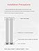 Glass Track 5mm Glass Sliding Door Double Track Display Cabinet Slide, Aluminum Alloy Track Wheel(90cm/35.4in)