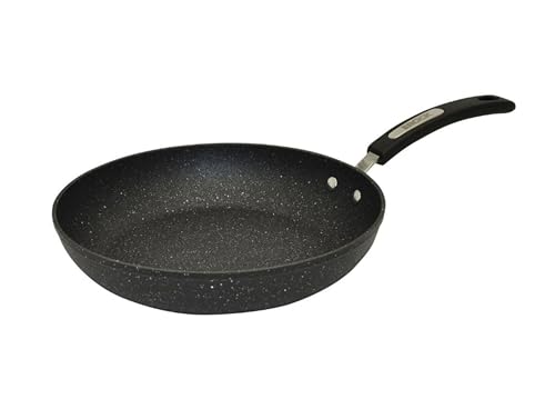 Starfrit The Rock 11'' (28 cm) Non-Stick Fry Pan - Durable Forged Aluminum - Oven Safe - PFOA Free - Easy to Clean - Black