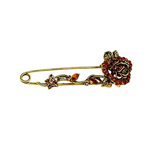 Brooche personnalisée vintage en rose créative et attache châle élégante