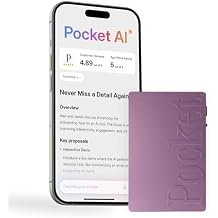 Pocket AI Voice Recorder & Smart Assistant Auto Transcription, Summaries & Action Items AI Note Taker for Meetings, Calls & Productivity - Baby Pink