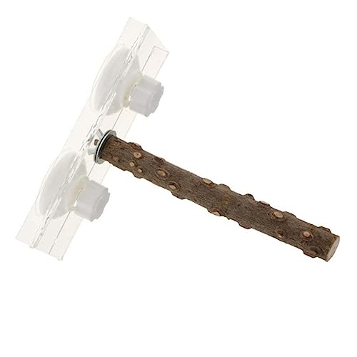 SUPVOX Parrot Spinner Toy Suction Cup Bird Stand Parrot Toy for Large Birds Portable