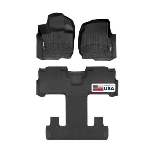 WeatherTech Custom Fit FloorLiners for Ford Expedition - Full Set (441665-1-4), Black
