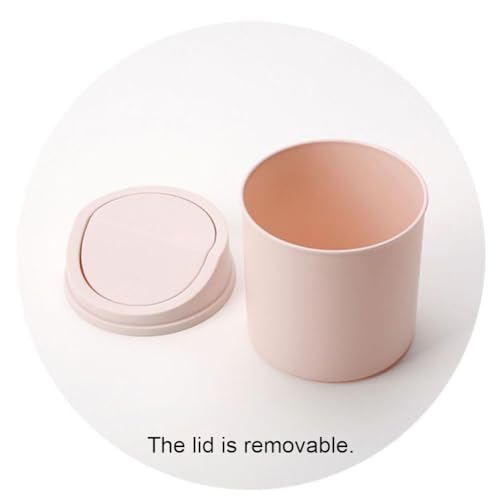 Mini caneca de basura con tapa para escritorio miniatura 6