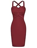 kleid festlich blau 💕💕 Ärmelloses Hüftkleid für Damen, modisches, schmales Kleid, V-Ausschnitt, Liebesherzausschnitt, Design mit hoher Taille, knielang.