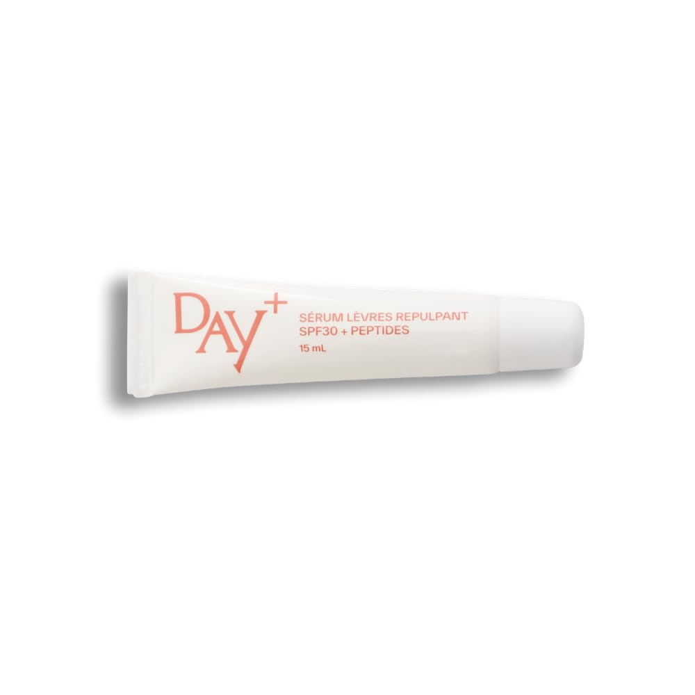 DAY+ | Sérum Lèvres Repulpant | Nourrit & Repulpe | Protection SPF 30 | Lèvres instantanément sublimées | Haute concentration d’actifs | Peptide maxi-lip® | 83% d’ingrédients naturels | 15 ml