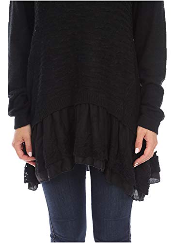 Image of SIMPLY COUTURE Women's Casual Pullover Cable-Knit Oversize Sweater