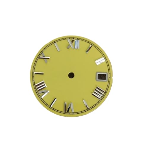 WOMELF 28.5 ~[gGiv_C[}XP[v̕ՃYrvi݊ NH35/NH36/4R/7S [ug (Color : Silver studs yellow)