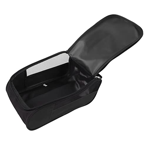 Golf Shoe Bag, Splash Proof Golf Shoe Travel Bag Dust Proof Breathable Mesh Scratch Resistant for Golf Practice(Black)