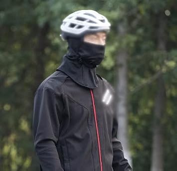 Winter Face Mask & Ski Mask Neck Gaiter, Cold Weather Half Balaclava, Windproof Neck Warmer for Men & Women (Color : Black, Size : One Size)