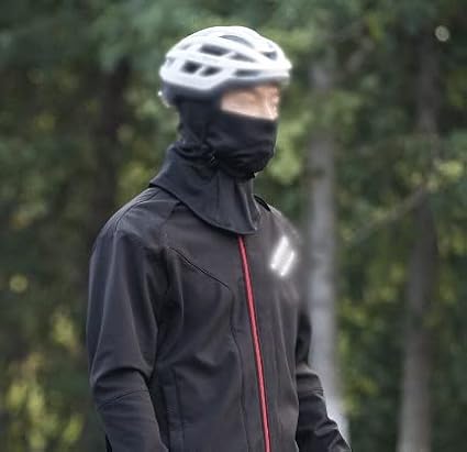 Winter Face Mask & Ski Mask Neck Gaiter, Cold Weather Half Balaclava, Windproof Neck Warmer for Men & Women (Color : Black, Size : One Size)