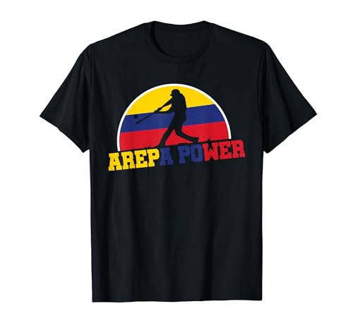 Kolumbien Arepa Power Baseball Zitat Meisterschaft Sport T-Shirt