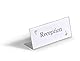 Durable Tischnamensschild L-Aufsteller (aus Acryl, 61 x 150 mm) 10 Stück, transparent, 805419