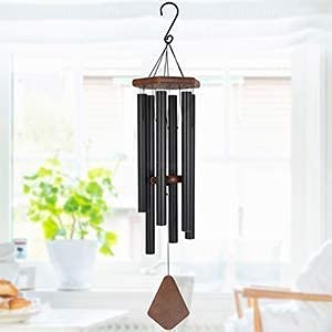 LEIGARF Black Wood Wind Chimes for Home Positive Energy | Wood Wind Chimes for Balcony Bedroom with Sweet Sound (42 inch)-image-41