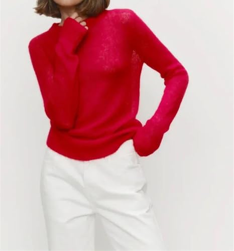 Women's Slim Fit Sweater Pullover Round Neck Long Sleeve Casual Chic Loose Fit Summer Fall Top2