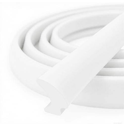 PACIXU White RV Window Seal W: 1/4 x H: 1/2 Rubber Window Gasket RV Window Weather Stripping for Boat Vehicle Home Application and More 20Feet