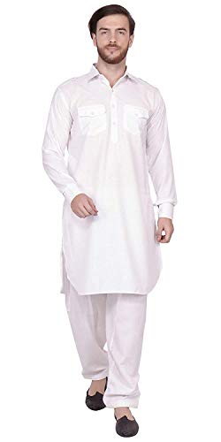 Ensemble Pathani Royal Kurta en coton de qualité supérieure taille 44