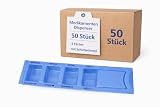 BUXMED 10 Stück Medikamentendispenser weiß, Polypropylen – Tablettenspender, Dispenser Medikamente, Tablettenbox Morgens Mittags Abends Nachts, Medikamentenbox mit 4 Fächern