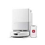 roborock Qrevo S5V Robot Vacuum Cleaner with Mop, FlexiArm Edge Mopping, 12,000Pa Suction, Dual Zero-Tangle System, Smart Obstacle Avoidance, 10mm Mop Lifting, All-in-One Dock, White