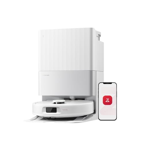 Roborock Qrevo S5V Saugroboter mit Wischfunktion&Hebarem Wischmopp, 12.000Pa Saugkraft, Zero-Tangle System, Warmlufttrocknung, Intelligente Hindernisv