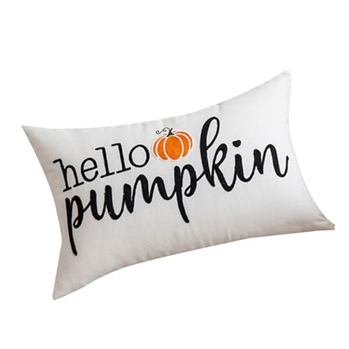 カボチャ枕カバー素敵なクリア刺繍枕ケース家の装飾愛好家 1 ピース刺繍枕カバー