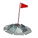 FytStycale Practice Putting Cup Putter Training Aid Flagstick Golf Supplies Putting Hole Disc for Yard, Red Flag