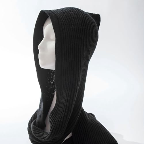 Winter Scarf For Women 2024 Hooded Scarf Pullover Headscarf Hoodie Hat Muslim Women Woolen Hooded Lightwe.X63
