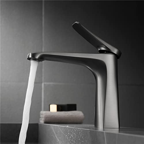 Robinet noir lavabo pour meuble vanité moderne de salle de bain chic et épurée - 4