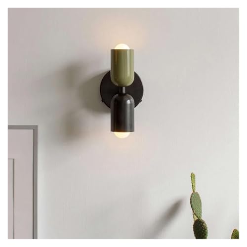 Lámpara de pared nórdica LED macaron gris estilo 15 para dormitorio 2
