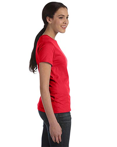 Image of Hanes Women's Perfect-T Crewneck T-Shirt, Lightweight Cotton Short Sleeve Tee for Women