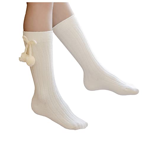 Kids Toddler Baby Princess Solid Girls Socks Stockings Length Mid-Calf Sock Knee-High Baby Must Haves for First3