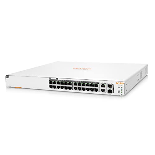 Image of Aruba Instant On 1960 24-Port Gb 20-Port Class 4 PoE | 4-Port Class 6 PoE Smart Switch (370W) - 24x 1G | 2X SFP+ | 2X 10GBase-T (JL807A#ABA) (Renewed)