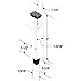 Door Mounted Aluminum Finish Step-On Door Holder