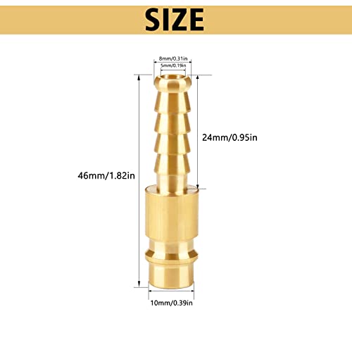 Druckluftkupplung 8MM/ Druckluft Schnellkupplung Druckluft Zubehör Druckluftkupplung Male männlich DRUCKLUFT Kupplung Schnellkupplung Stecknippel