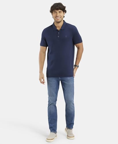 Image of Jockey 3912 Men Super Combed Cotton Rich Solid Half Sleeve Polo T-Shirt