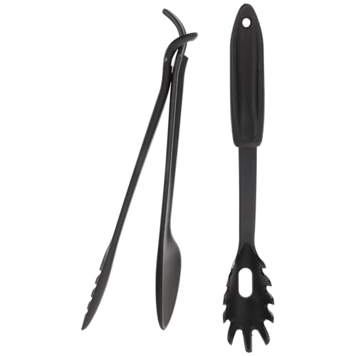 Alipis Pinzas para Espaguetis Multifuncionales de Nylon con Cuchara para Pasta Ergonómicas y Portátiles Accesorio de Cocina para Hogar Barbacoa y Banquetes