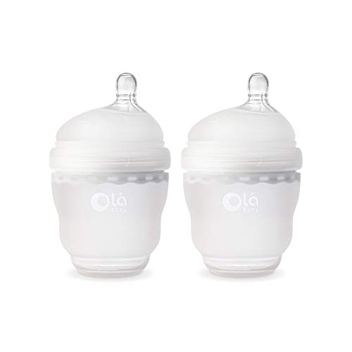 Image of Olababy Gentle Bottle 2 Piece Frost Set, 4 Ounce