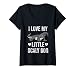 Femme J'aime mon petit chien écailleux, drôle, amoureux des dragons de Komodo T-Shirt avec Col en V