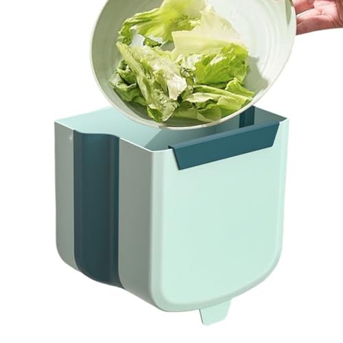Genérico Papelera De Cocina Colgante - Papelera Depared | Papeleracolgante Con Tapa, Para Debajo Dearmarios, Puertas De Armarios, Dormitorios, Oficinas