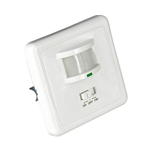 7H SEVENON Home   Interruptor Inteligente con Sensor Infrarrojo de Movimiento y Sensor Crepuscular, Plástico ABS, Interior, 3680W, Ángulo Apertura 160º, 220 240 Vac, 50 Hz, 3/2000 luxes, IP20, Blanco