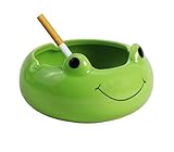 123Arts Ceramic Frog Ashtray Animal Ashtray Flowerpot Home Decor