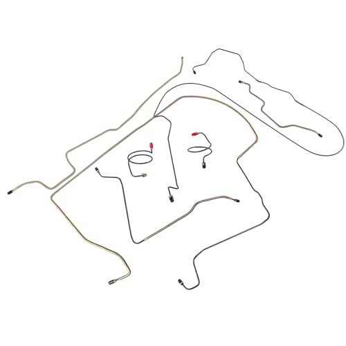 Getanye JPB9302 Power Disc Brake Line Kit Replacement for 1987-1995 Jeep Wrangler YJ 2.5L 4.0L 4.2L JPB8701