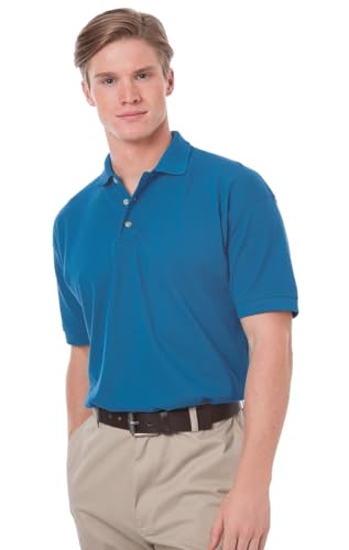 Blue Generation BG2201 Polo para hombre de algodón pique manga corta miniatura 1