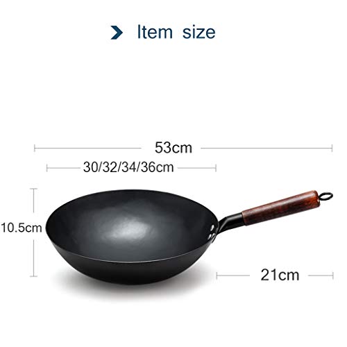 Wok de Hierro Fundido Pre-sazonado de 34cm miniatura 5