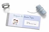 Chéquier Papa pour boîte à Papa