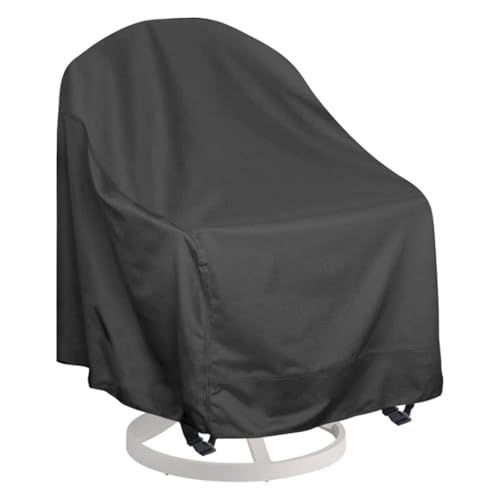 juxouoo Fundas protectoras para sillas mecedoras al aire libre - Accesorios para muebles de jardín | Terrazas giratorias Funda para sillón - Para apartamento, balcón, verano, temporada de lluvias